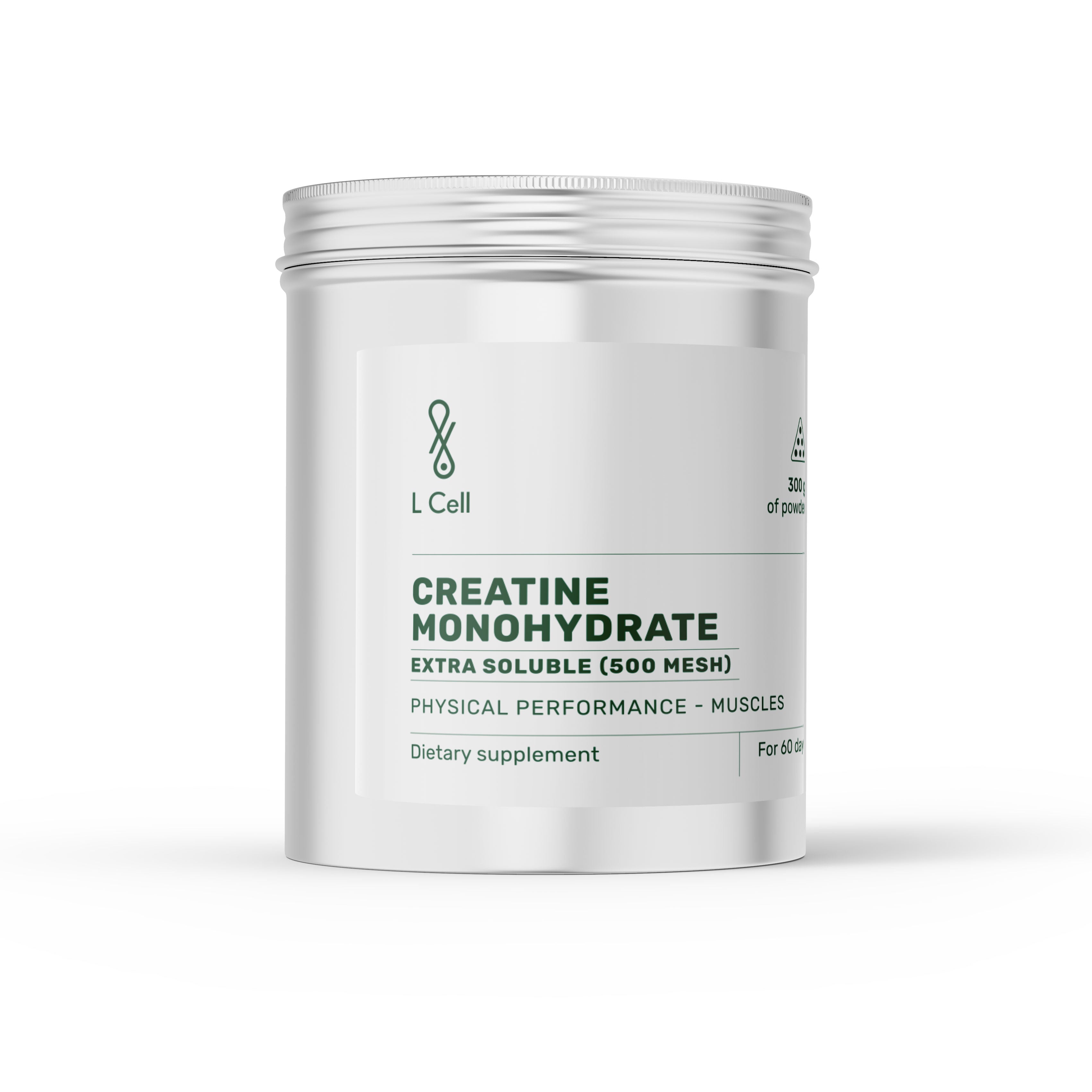 Kreatin-Monohydrat-Pulver 300g (60 Portionen, mikronisiert), extra löslich