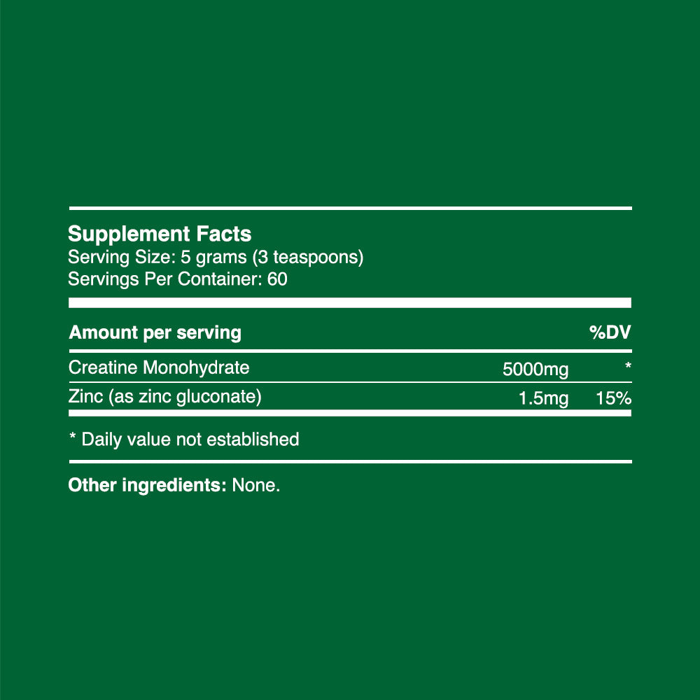 Kreatin-Monohydrat-Pulver 300g (60 Portionen, mikronisiert), extra löslich