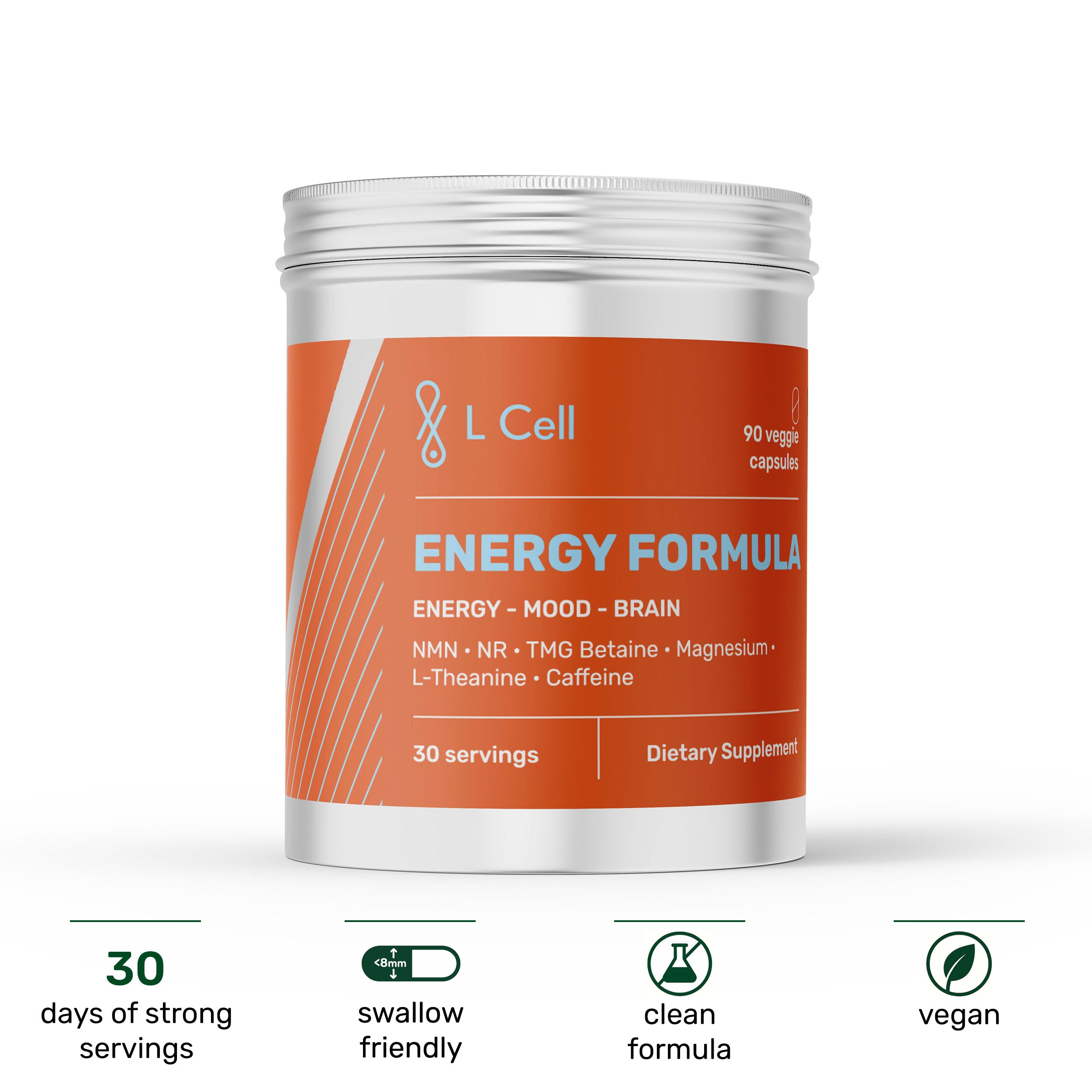 Energie-Formel (30 Portionen, 90 Kapseln)