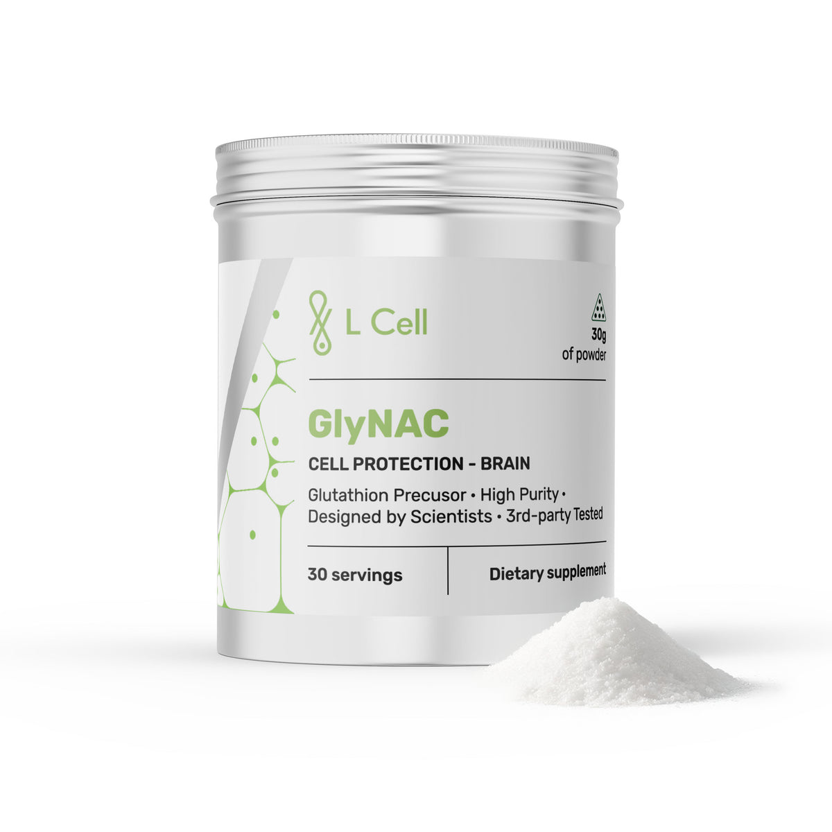 GlyNAC Pulver 30 g (30 Portionen, 99 % Reinheit)