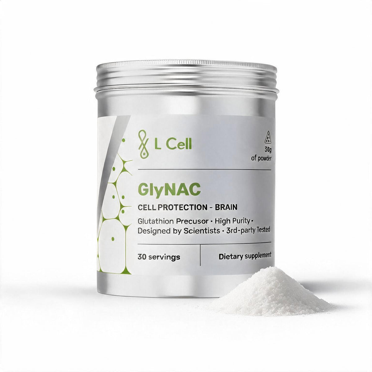 GlyNAC Pulver 30 g (30 Portionen, 99 % Reinheit)