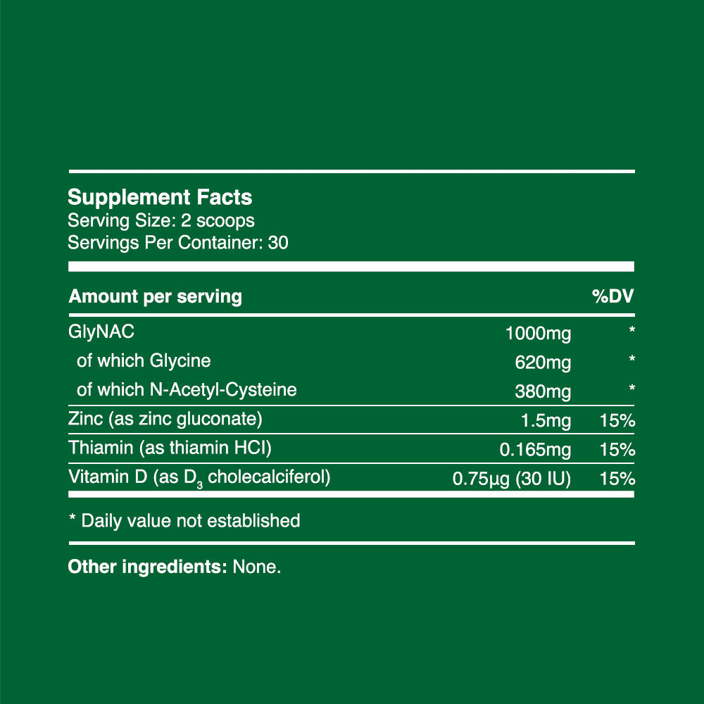 GlyNAC Pulver 30 g (30 Portionen, 99 % Reinheit)
