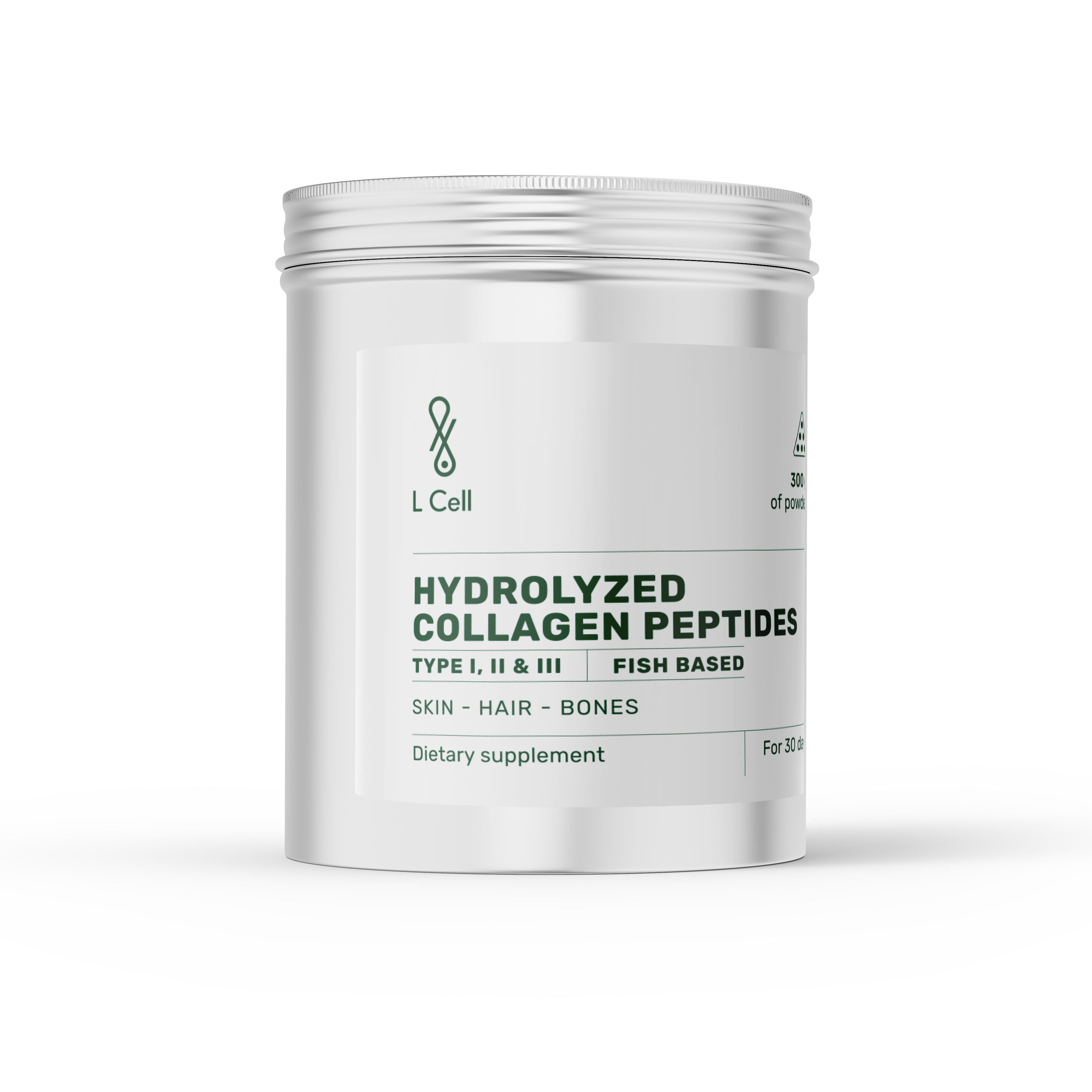 Meereskollagenpeptide 300g (30 Portionen, >90% Reinheit), hydrolysiert