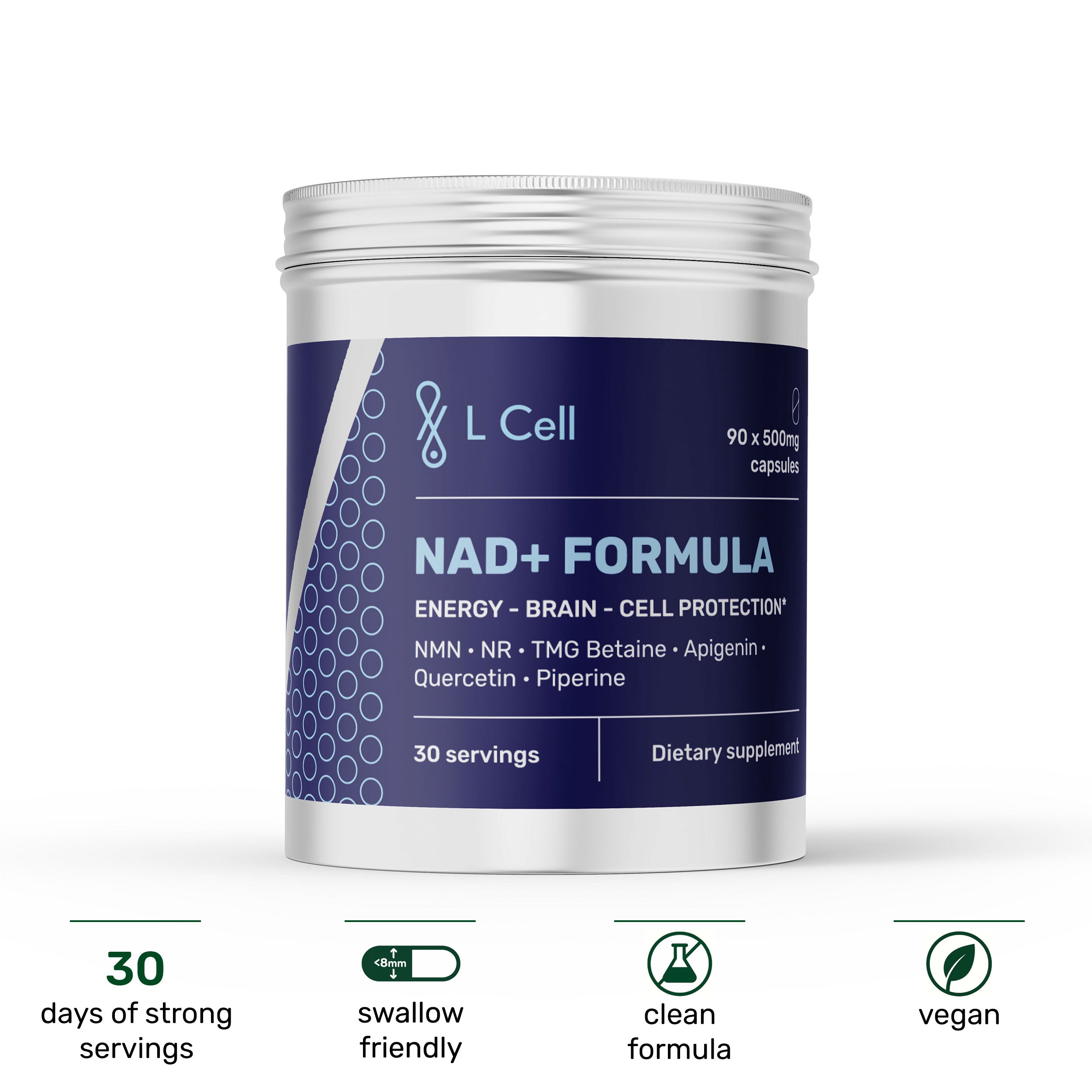NAD+ Formel (30 Portionen, 90 Kapseln)