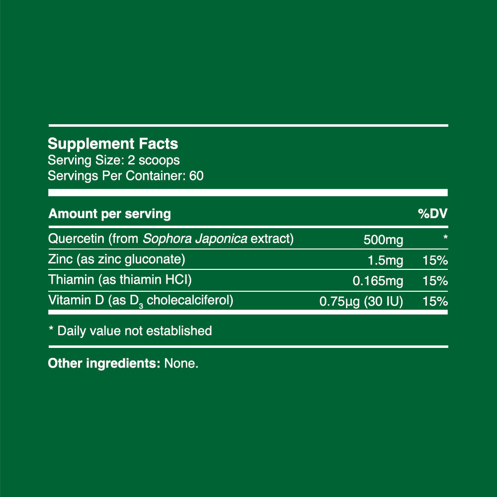 Quercetin Pulver 30g (60 Portionen, >98% Reinheit)