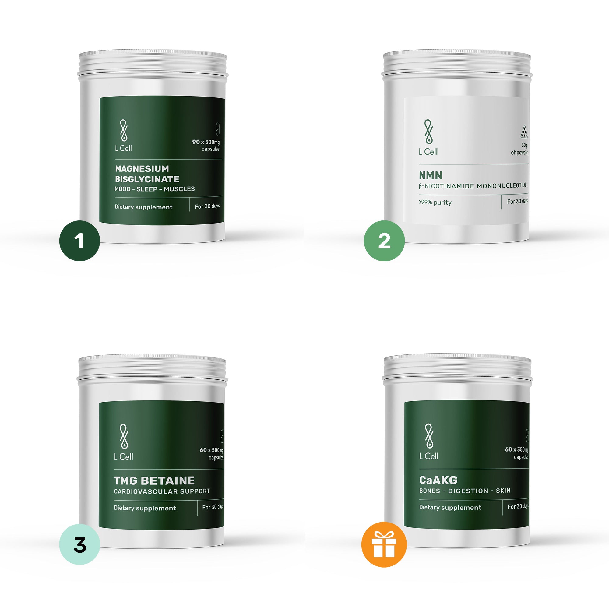 Set für reibungslose Verdauung (für 30 Tage)