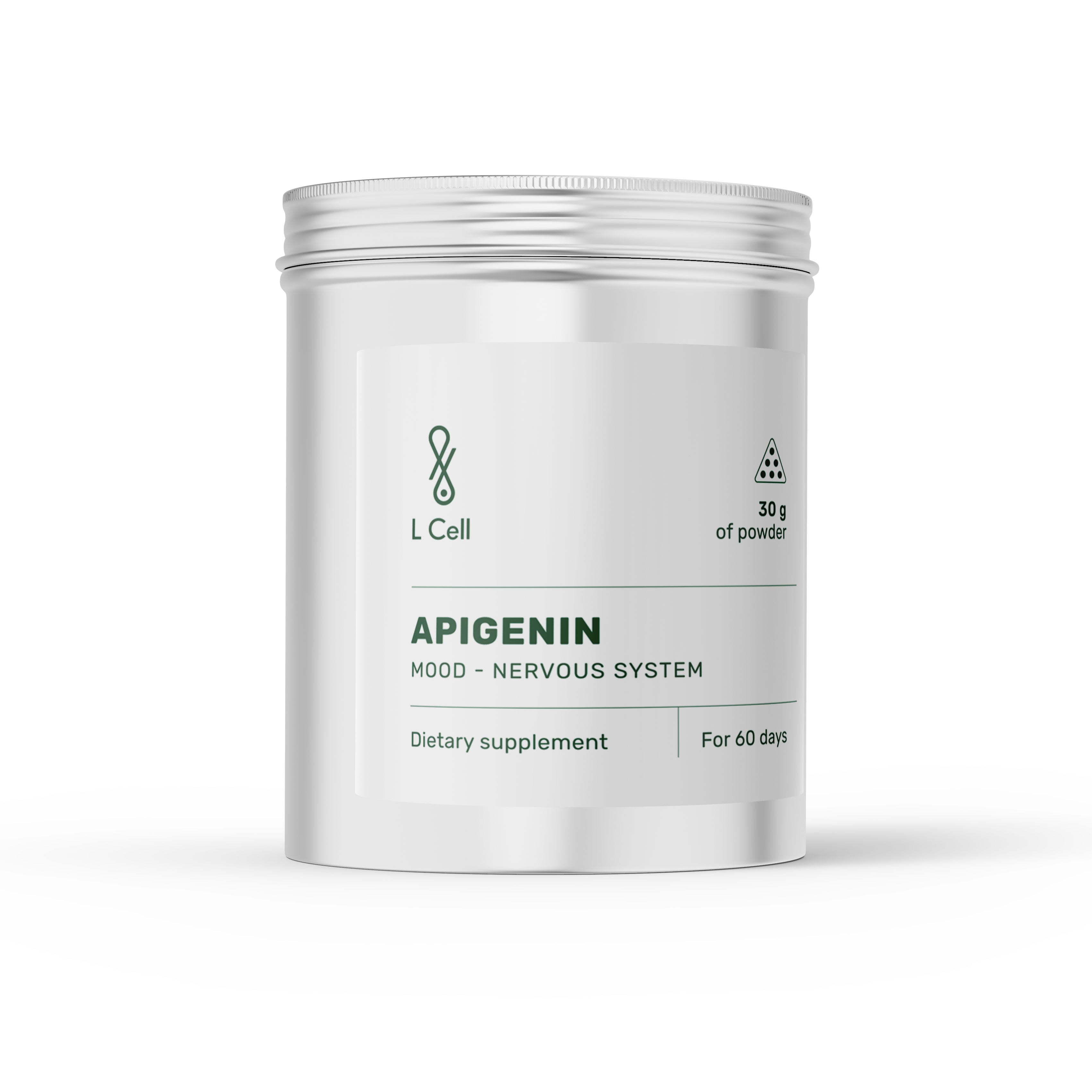 Apigenin Pulver 30g (60 Portionen, >98% Reinheit)