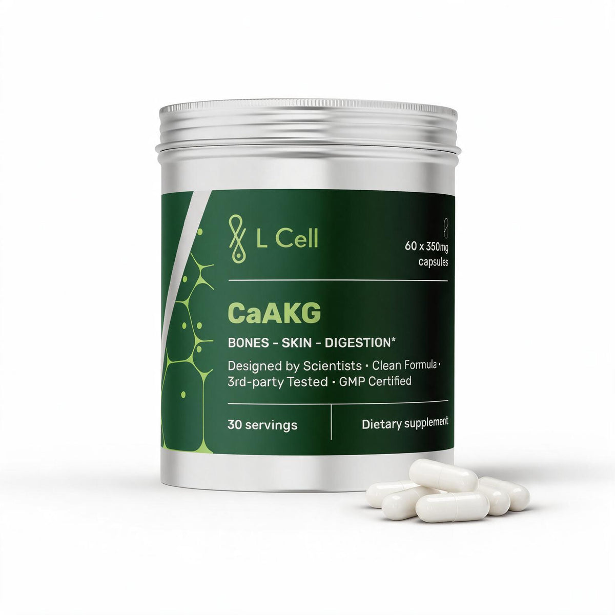 CaAKG Kapseln 350mg (30 Portionen, 60 Kapseln)