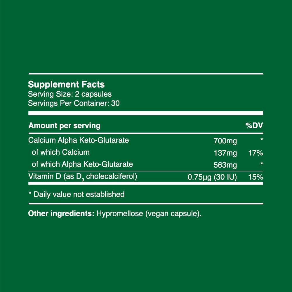 CaAKG Kapseln 350mg (30 Portionen, 60 Kapseln)