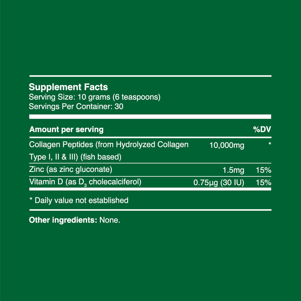 Meereskollagenpeptide 300g (30 Portionen, >90% Reinheit), hydrolysiert
