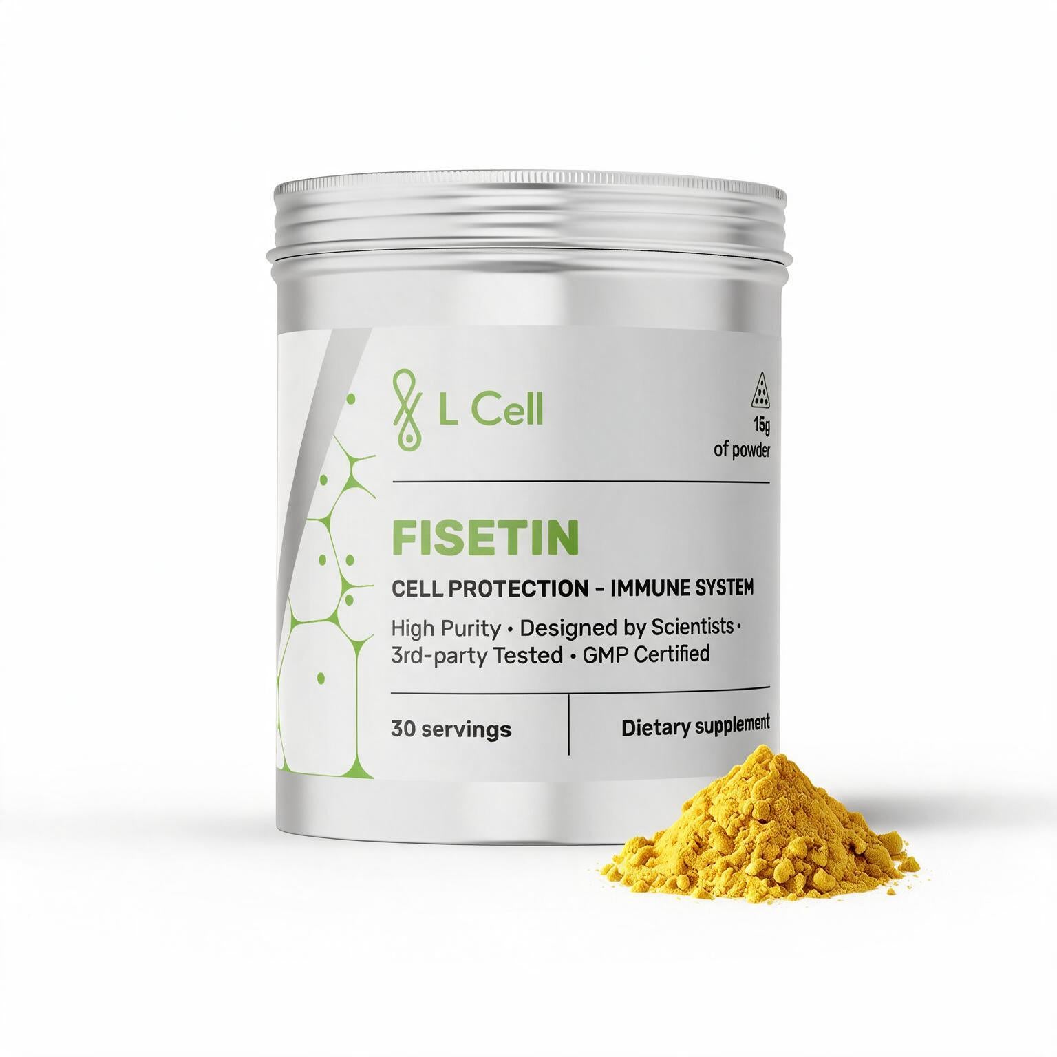 Fisetin-Pulver 15 g (30 Portionen, >98 % Reinheit)