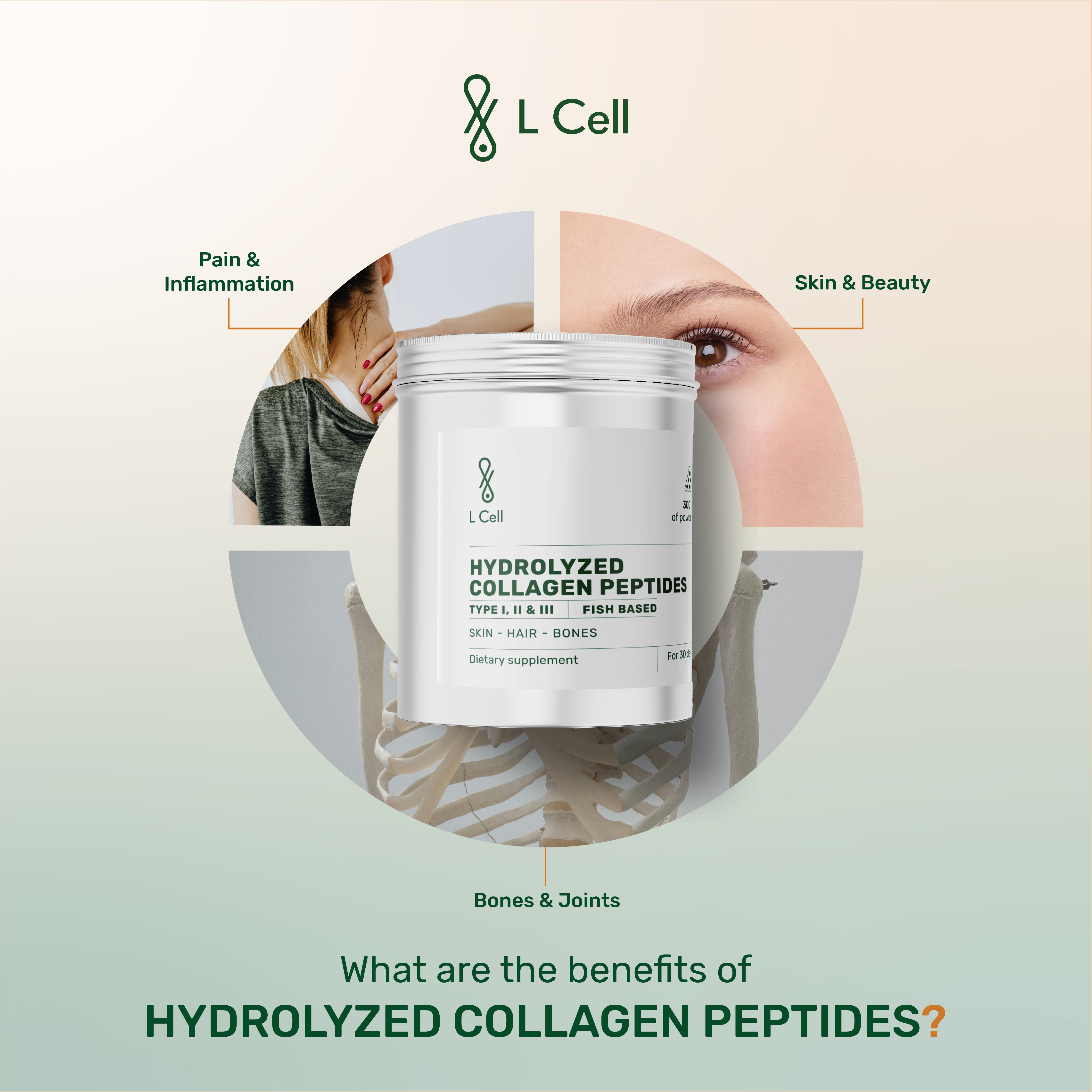 Meereskollagenpeptide 300g (30 Portionen, >90% Reinheit), hydrolysiert