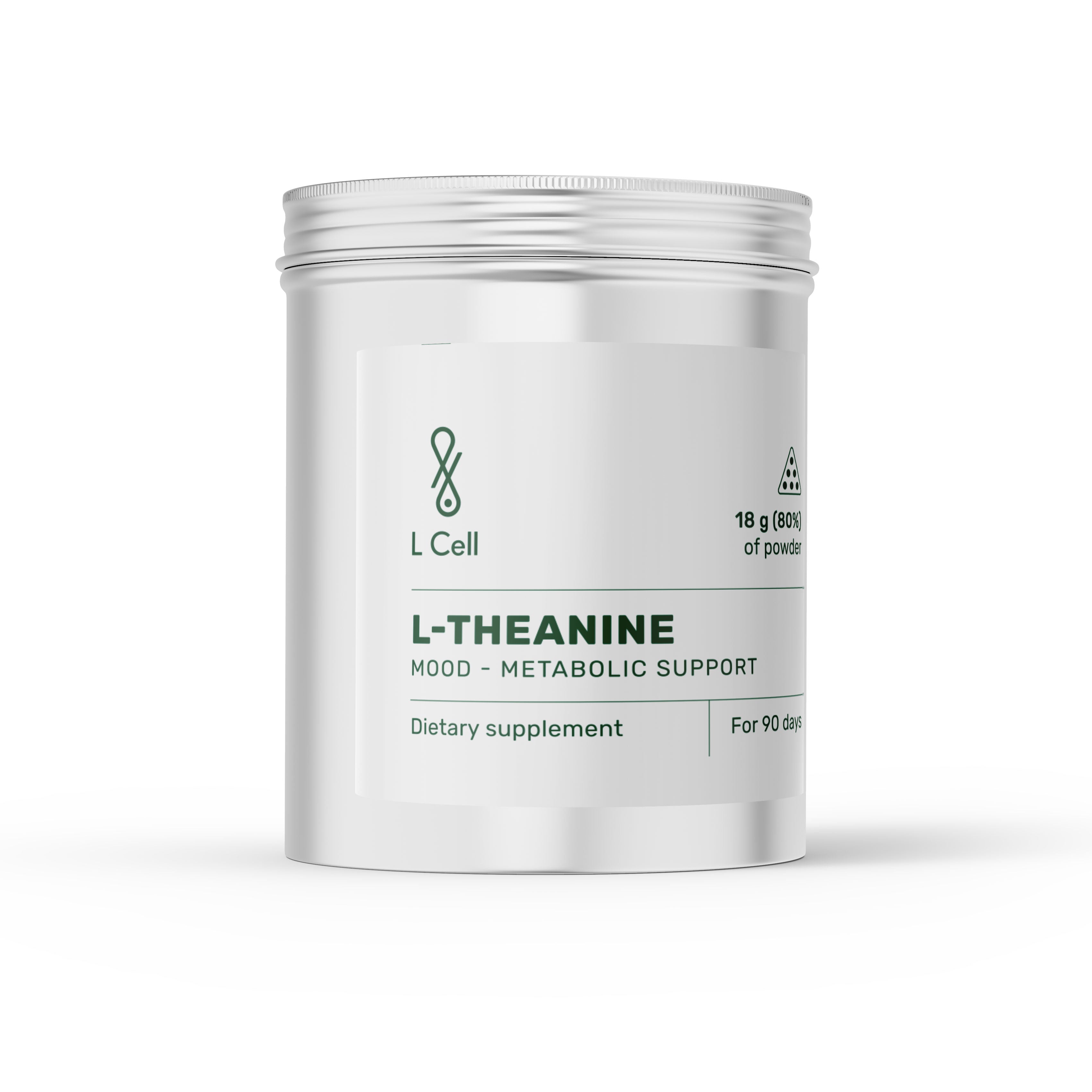 L-Theanin Pulver 23g (90 Portionen, >80% Reinheit)