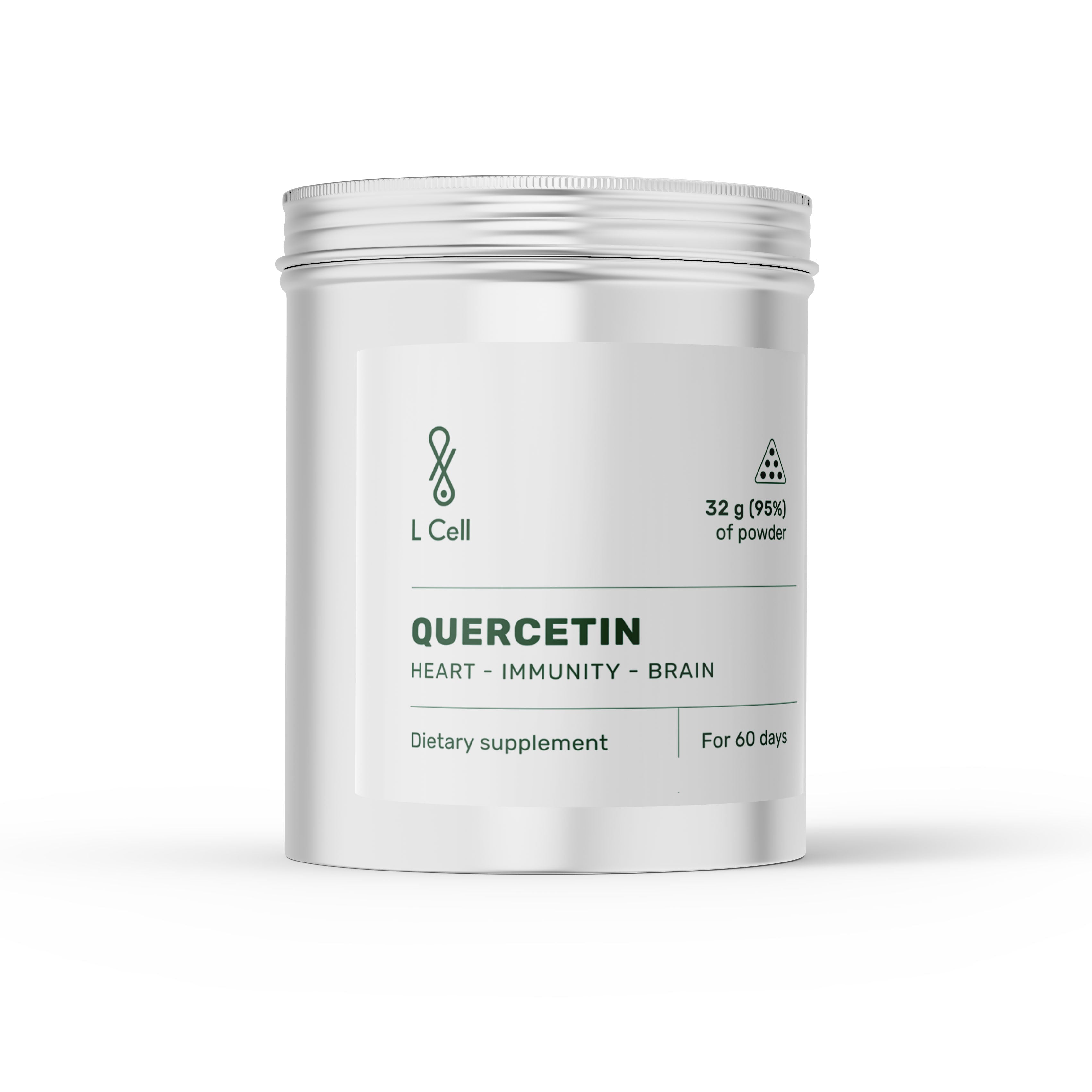 Quercetin Pulver 30g (60 Portionen, >98% Reinheit)