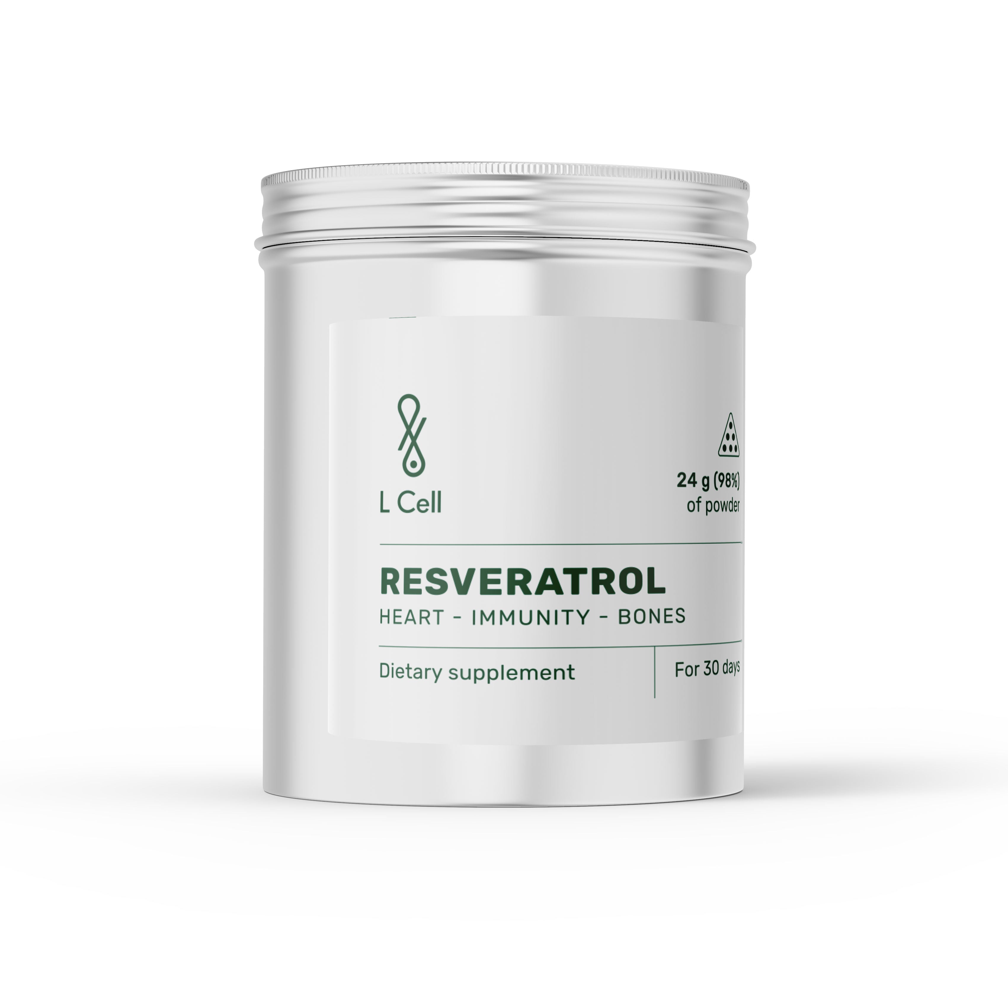 Trans-Resveratrol-Pulver 24g (30 Portionen, >98% Reinheit)