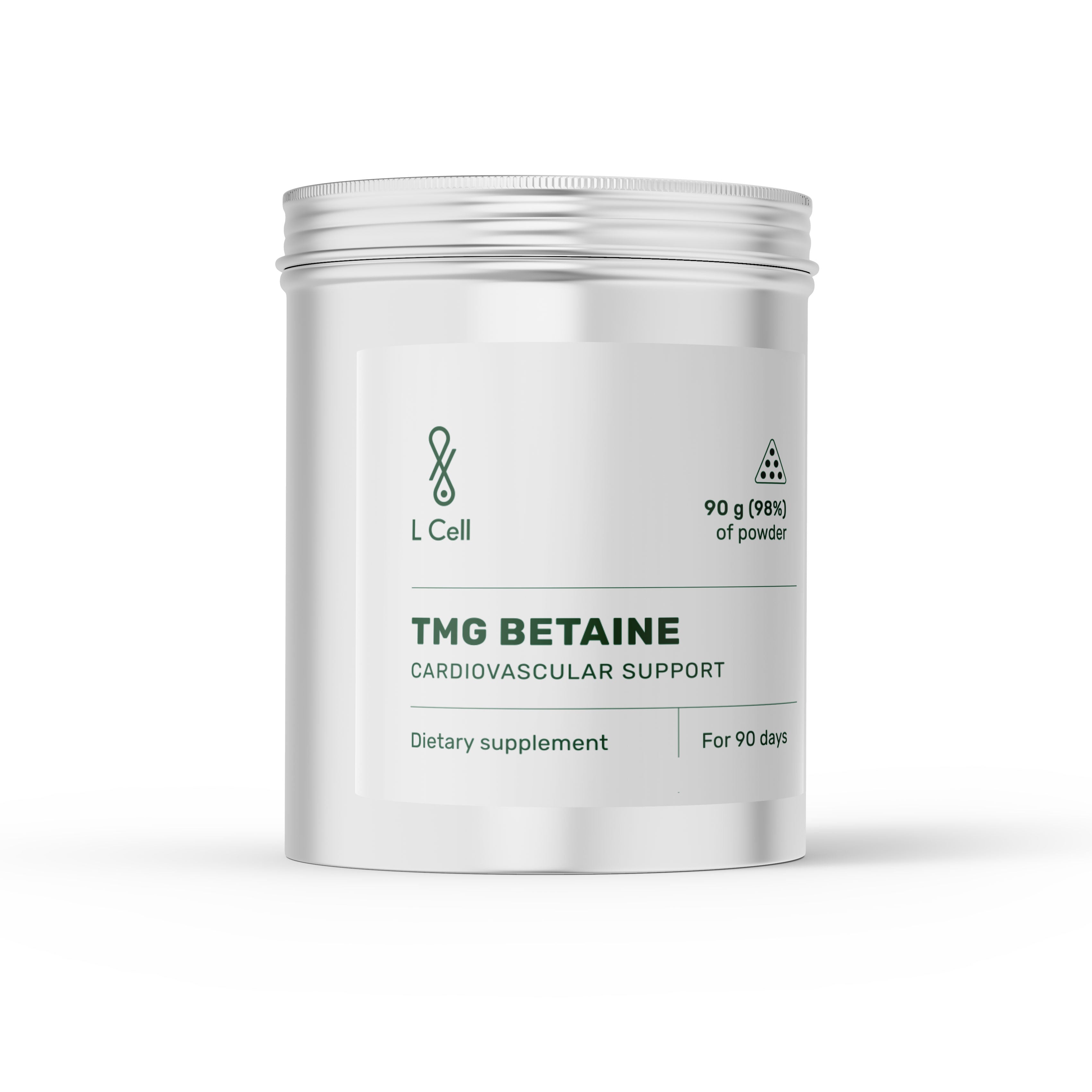 TMG Betain wasserfreies Pulver 90g (90 Portionen, >98% Reinheit)