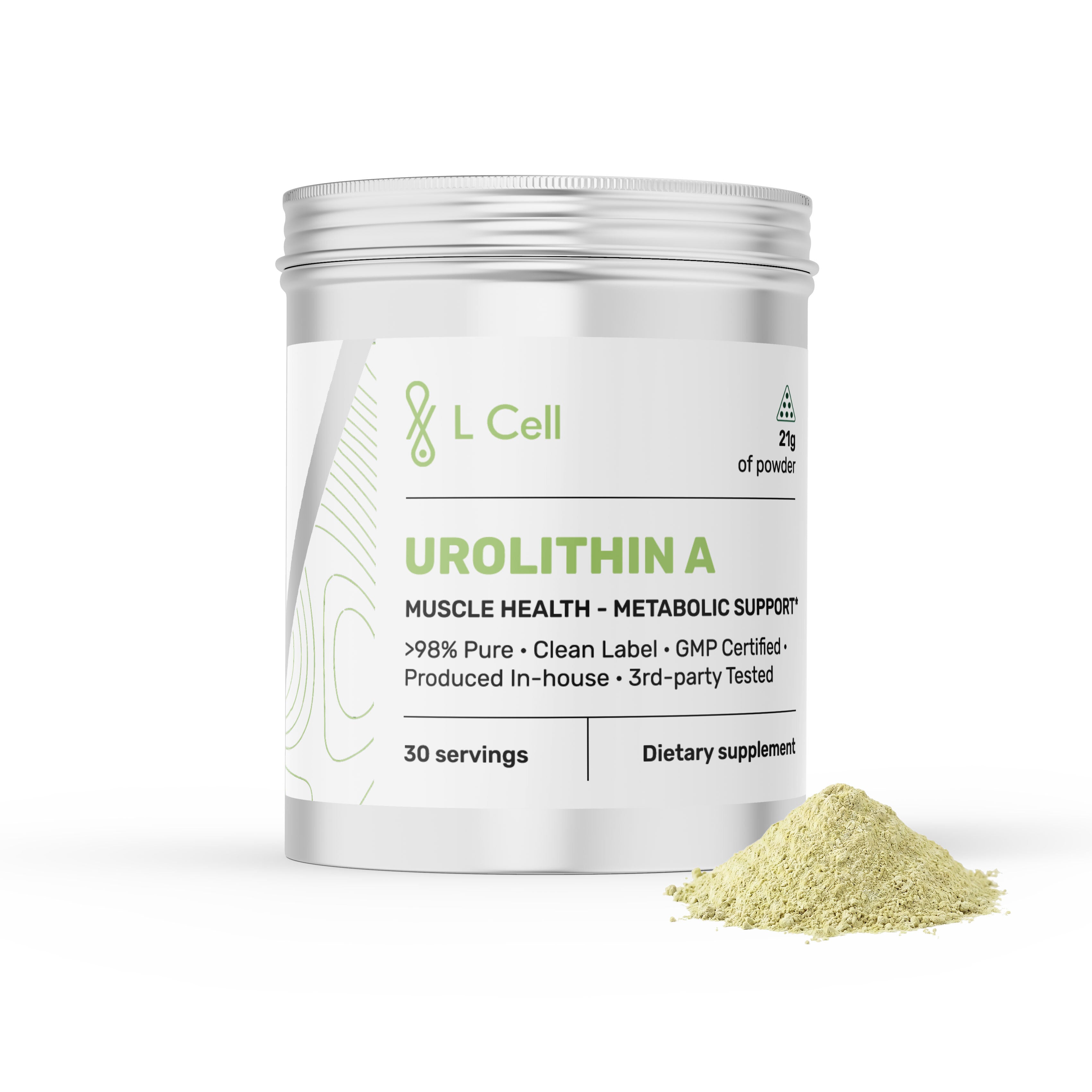 Urolithin A Pulver 21g (30 Portionen, >98% Reinheit)